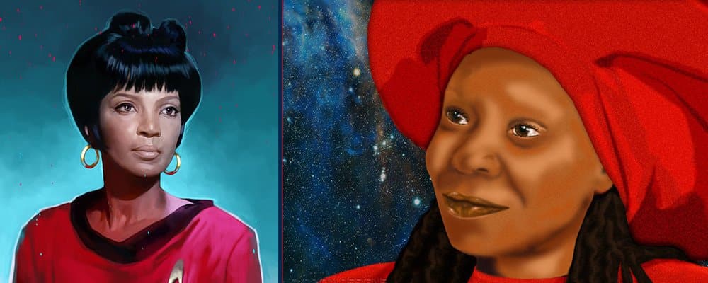 Star Trek The Original Series Secrets - Uhura Guinan Art