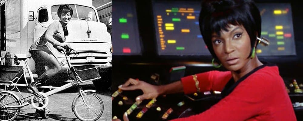 Star Trek The Original Series Secrets - Uhura on Bike