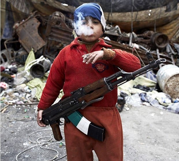 7 YEAR OLD SYRIAN REBEL Human Diversity