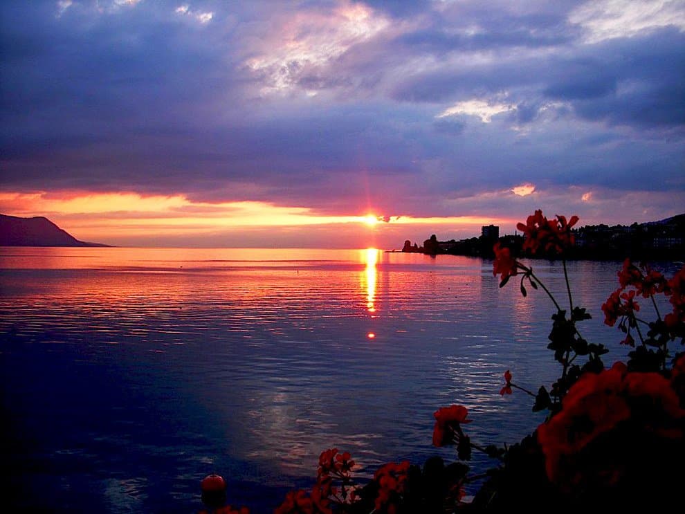 Amazing sunsets Stun Switzerland