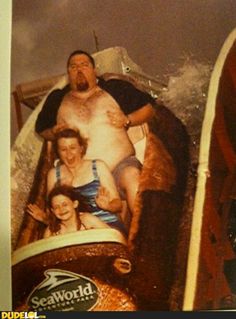 Amusement Park Family Photo Fail