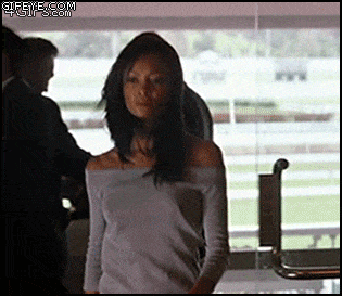 Animated GIF No Bra Celebrities 20 - Thandie Newton with no bra