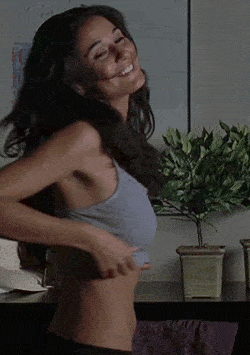 Animated GIF No Bra Celebrities 7 - Emmanuelle Chriqui with no bra