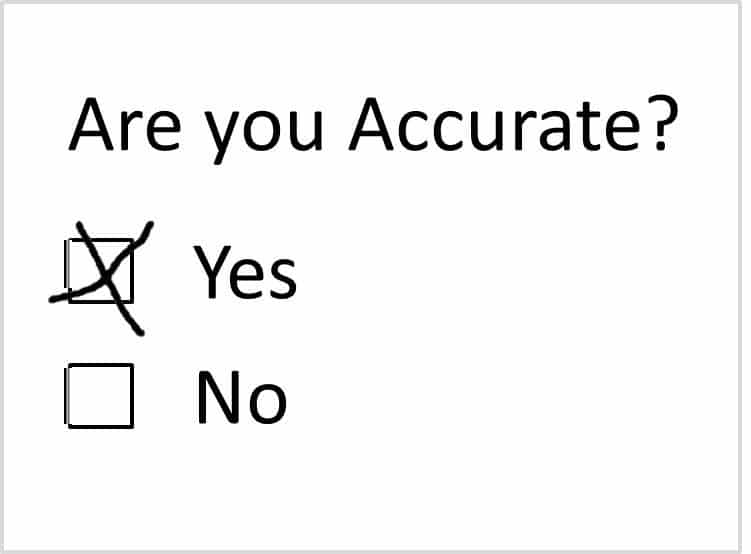 Are You Accurate