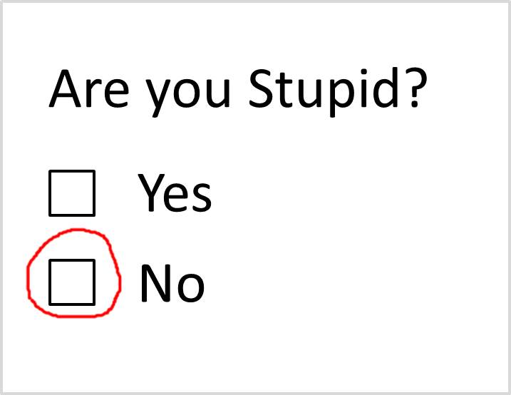Are you Stupid