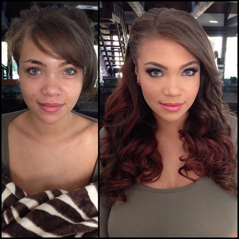 Brilliant Before and After Makeup plus Secrets Revealed