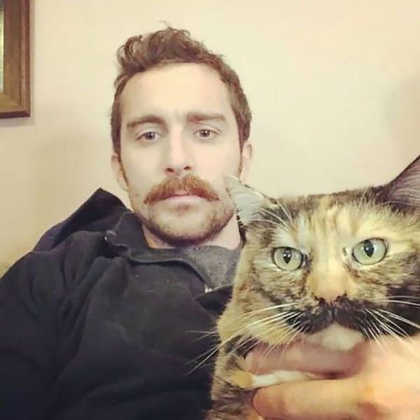 best-mustachioed pair Pet and Owners