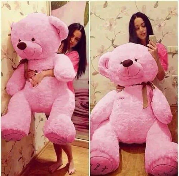 Big Teddy Bear for Valentines Day 9 Pink