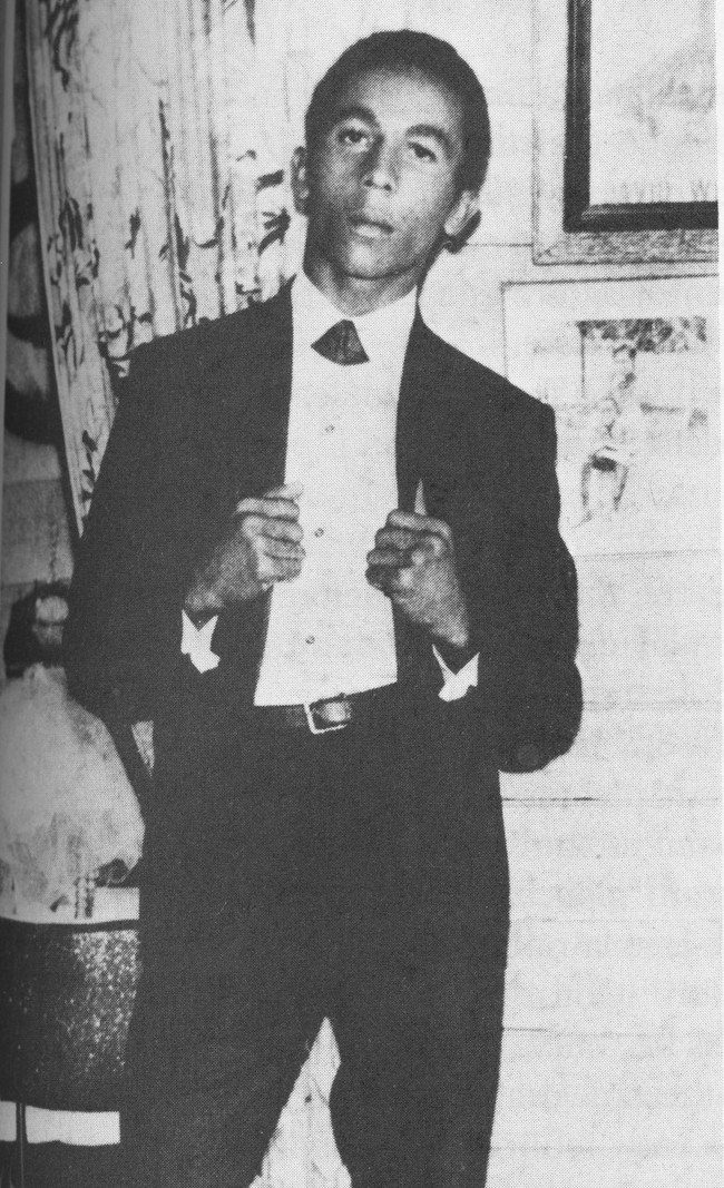 Bob Marley in his first band, the Wailers. [1965] Young Celebrity