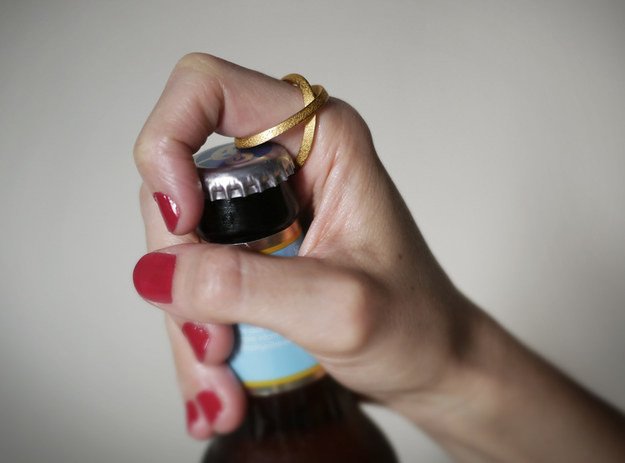 Bottle opener Ring Great Tool