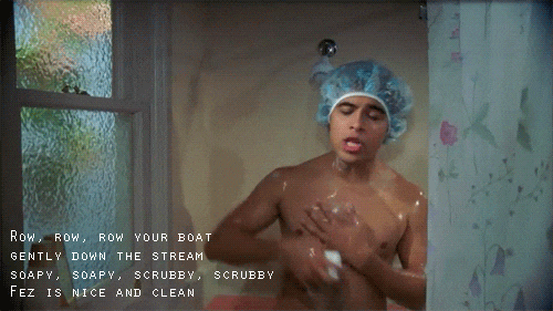 Celebrity Shower Wilmer Valderrama
