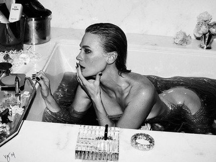 Celebs Shower January Jones