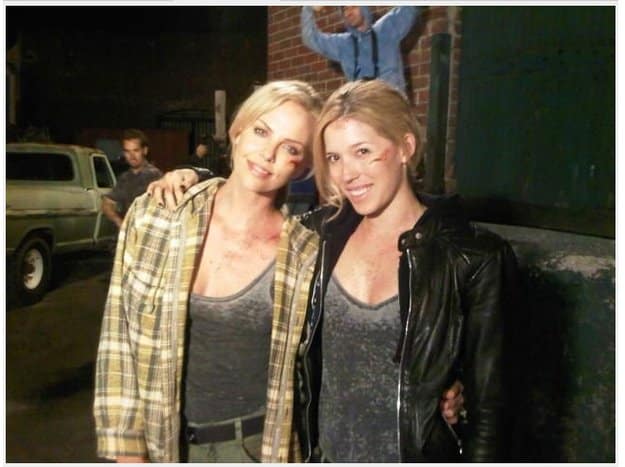 Charlize Theron & Stuntwoman Alicia Vela-Bailey Celebrities Stunts