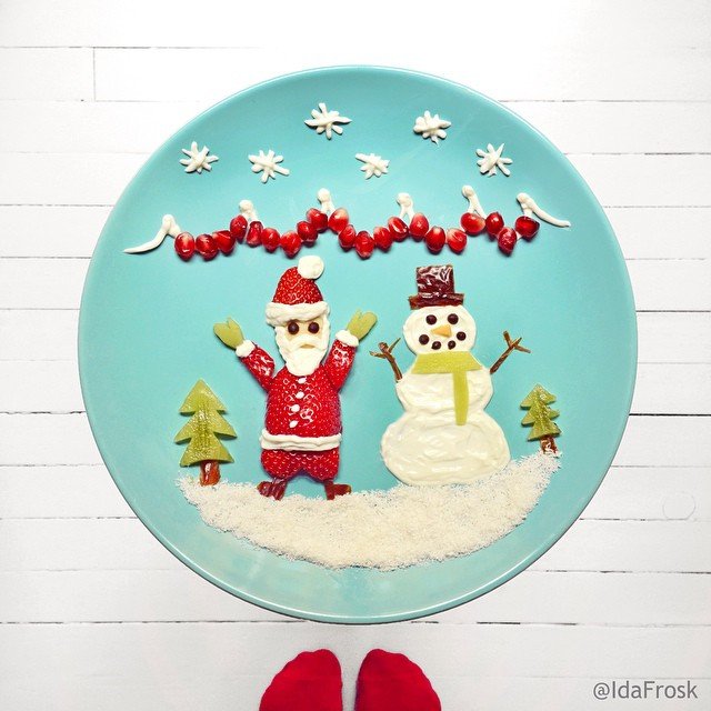Christmas tribute Food Art