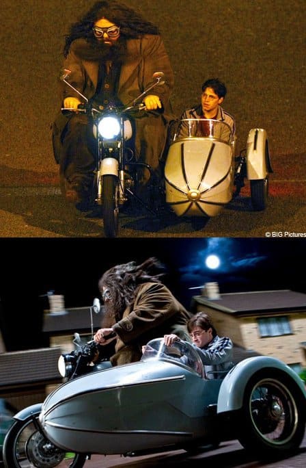 Daniel Radcliffe, Robbie Coltrane & Stunt Doubles Celebrities Stunts