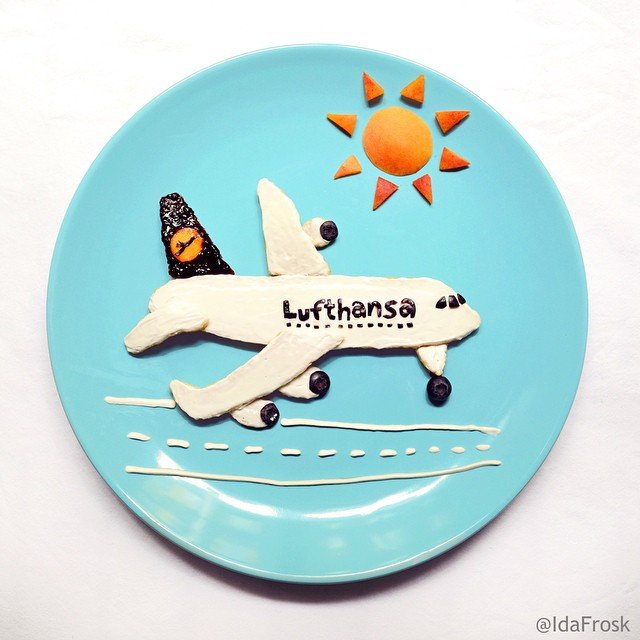 Delicious plane design Food Art
