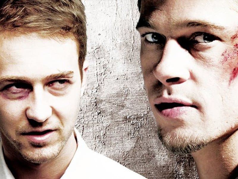 Fight Club Stories From Behind the Scenes - Norton Glaring at Tyler