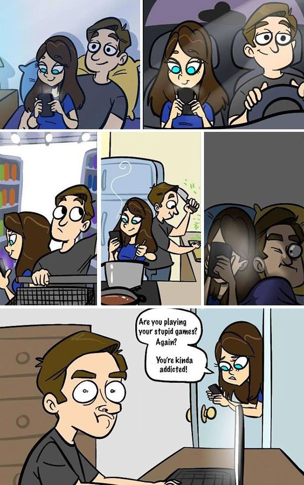 Find out the addicted person here Smartphone Addiction