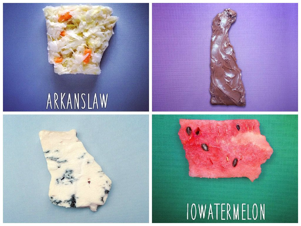Foodnited States – Enjoy America’s most hilarious Food Map