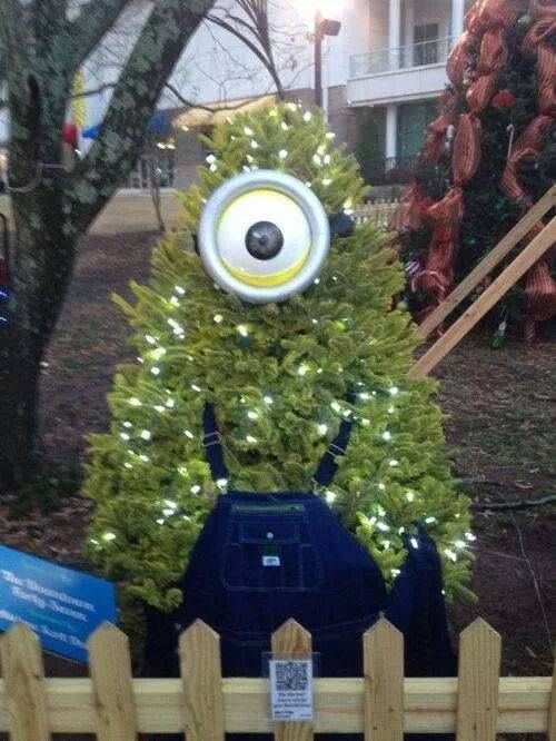 Funny Christmas Trees 10 Minion
