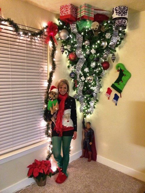 Funny Christmas Trees 5 Up side down