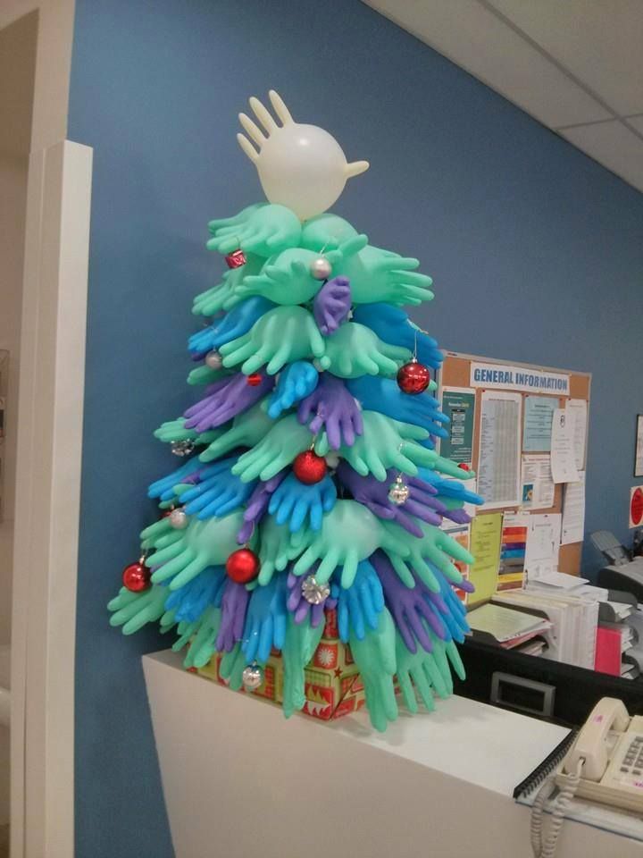Funny Christmas Trees 9 Gloves