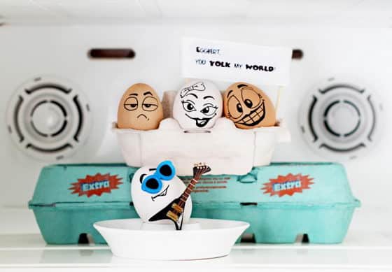 Funny Egg drawings 7 band