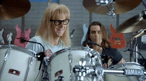 wayne's world drums