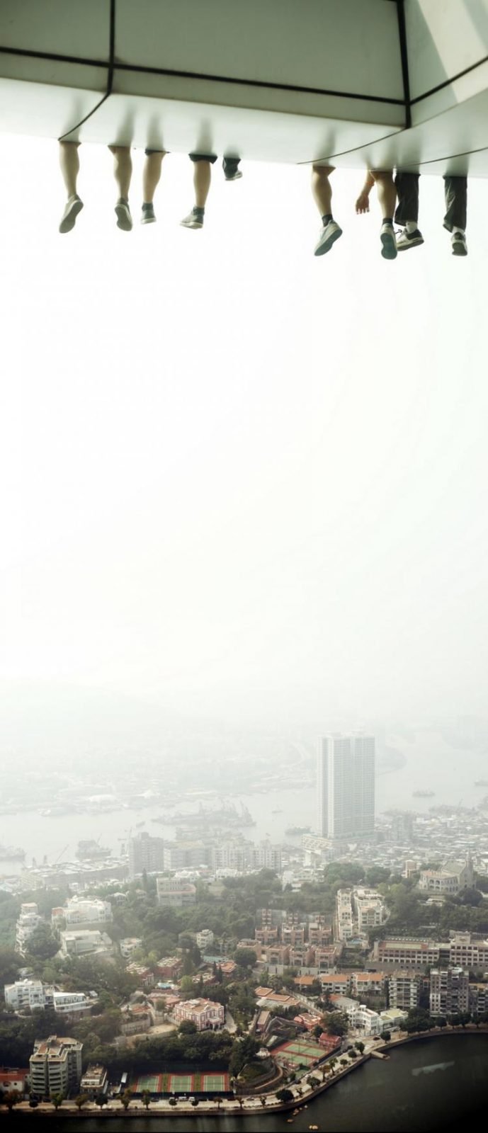 Hanging out at the Sky Walk in Macau High Place