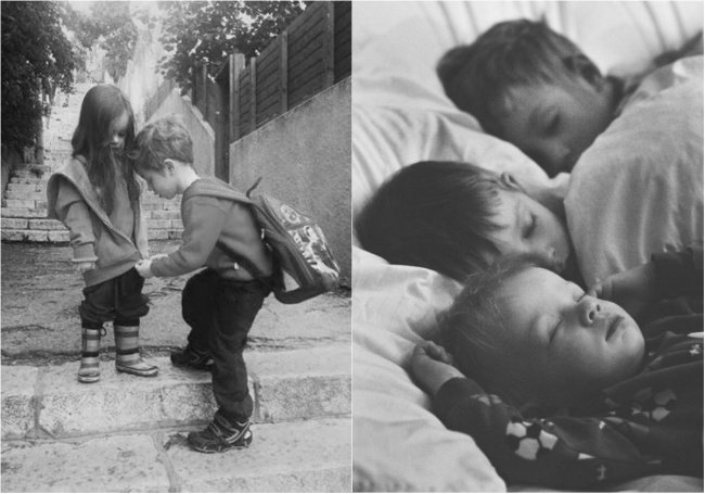 Helping and sleeping Sibblings