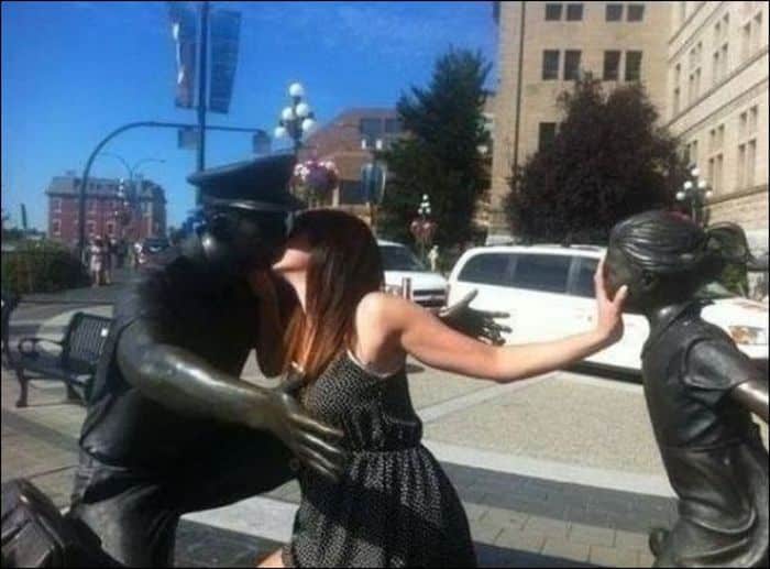 He's mine, just get out Funny Sculptures
