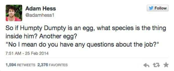 Humpty Dumpty Funny Tweets