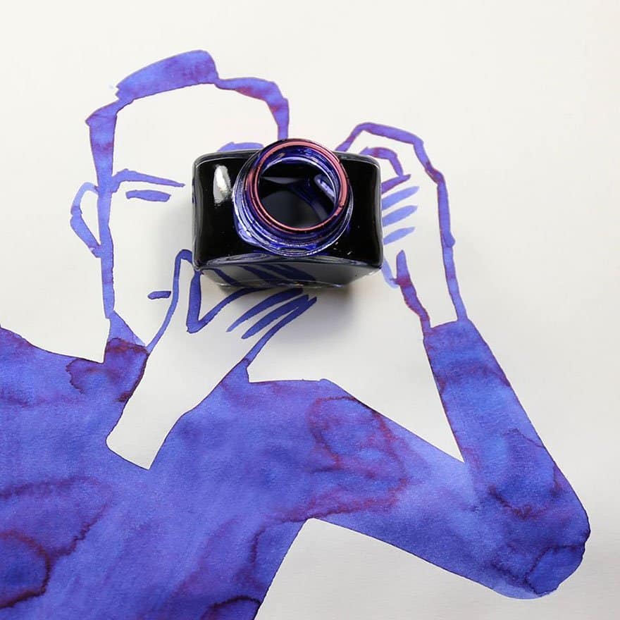 ink pot Creative Drawings