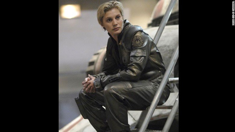 KateeSackhoff as Starbuck, BattlestarGalactica Supergirls