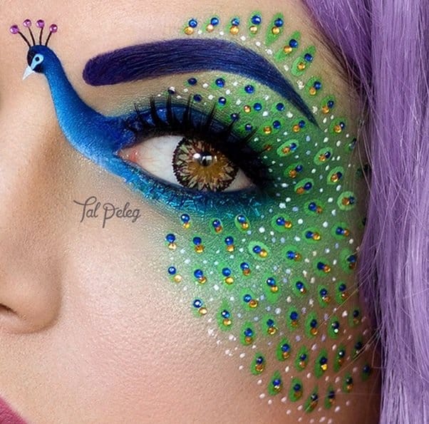 Killer Peacock eye Eye Makeup
