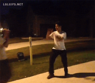 Knock Out Try Again Funny Animated GIF