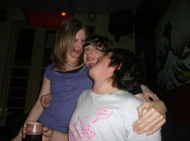 Licking Funny Photo
