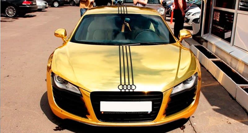 Lovely Audi parked on the street Crazy Dubai