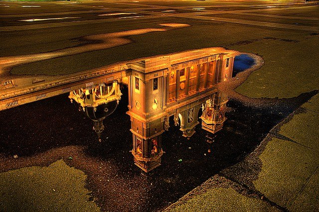 Madrid Water Reflections