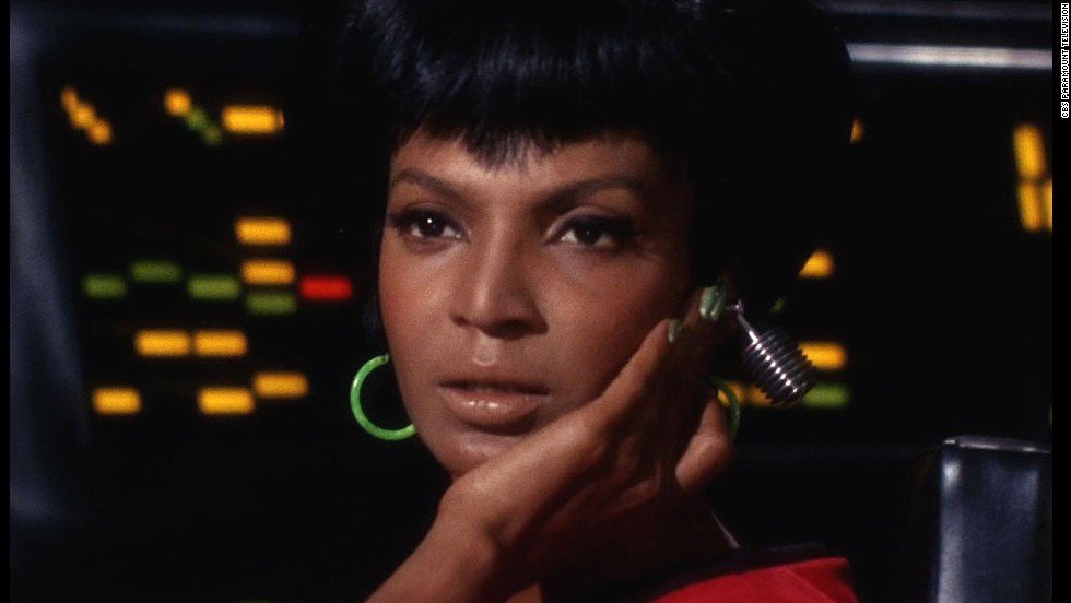 Nichelle Nichols in the original “Star Trek” TV series Supergirls