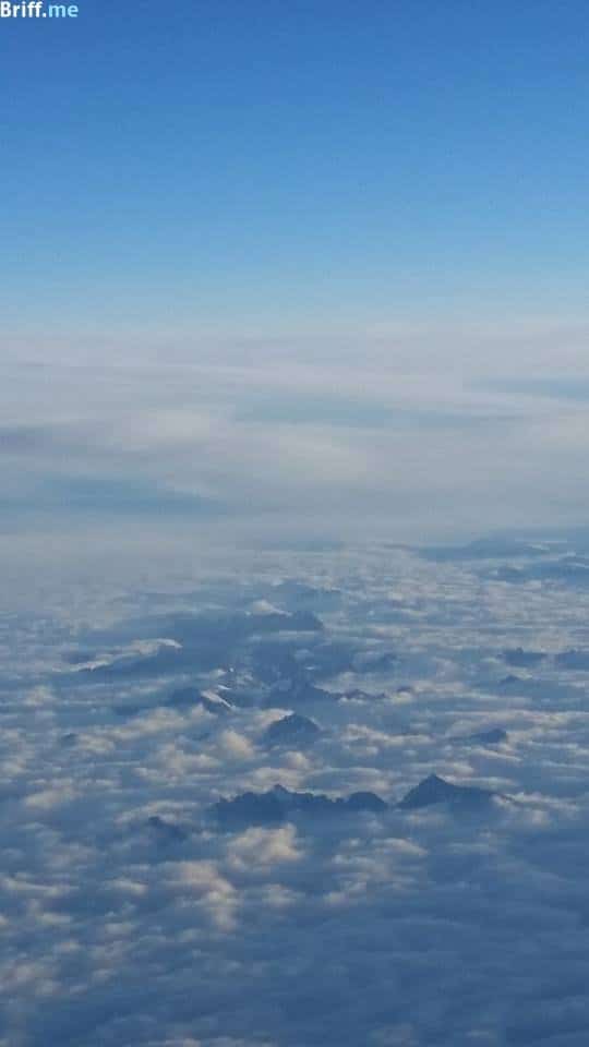 Office Window View 9 - Pilot Photos - Mountains and Clouds