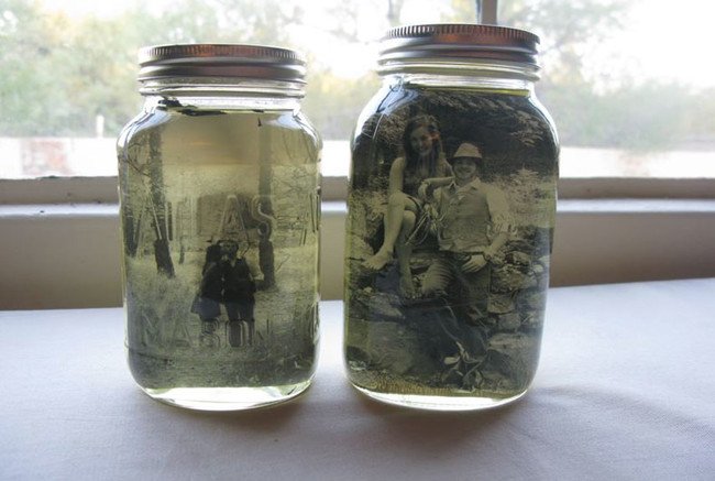 Picture holders Mason Jars