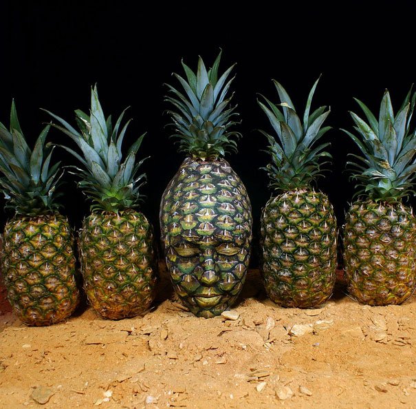 Pineapple face painting Body Painting