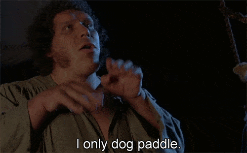 The Princess Bride Fun Facts From Behind the Scenes - Fezzik Paddle
