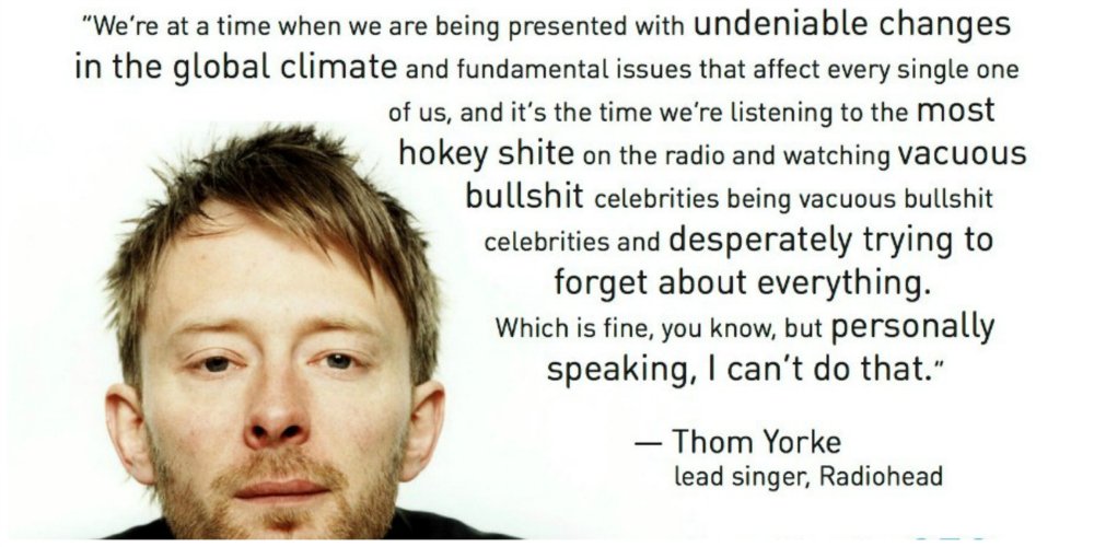 radiohead environmentalism