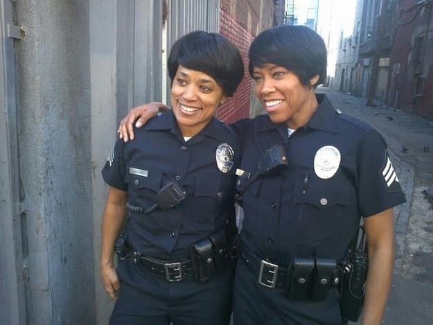 Regina King & Stuntwoman Celebrities Stunts