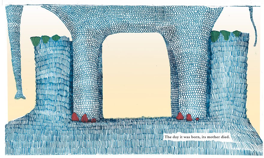 Amazing Story illustration of a Sad Elephant