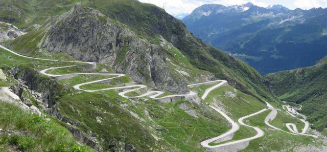 Saint Gothard Pass, Switzerland Dangerous roads