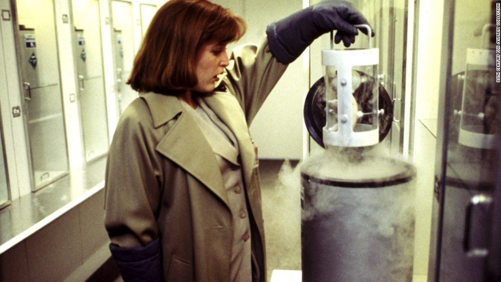 Scully or Gillian Anderson on “The X-Files” Supergirls