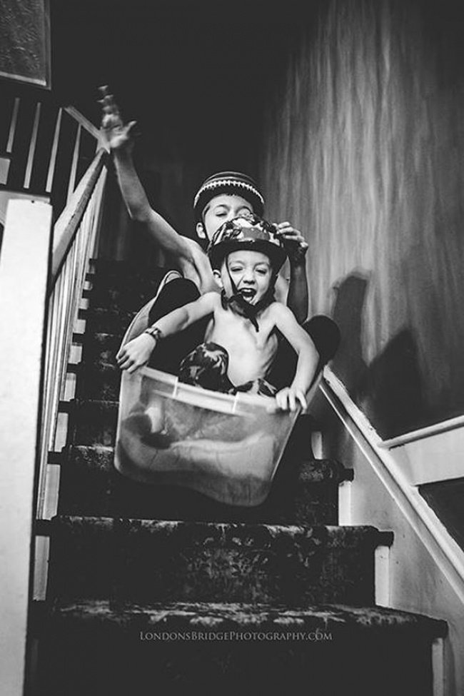 Skating on Stair Sibblings
